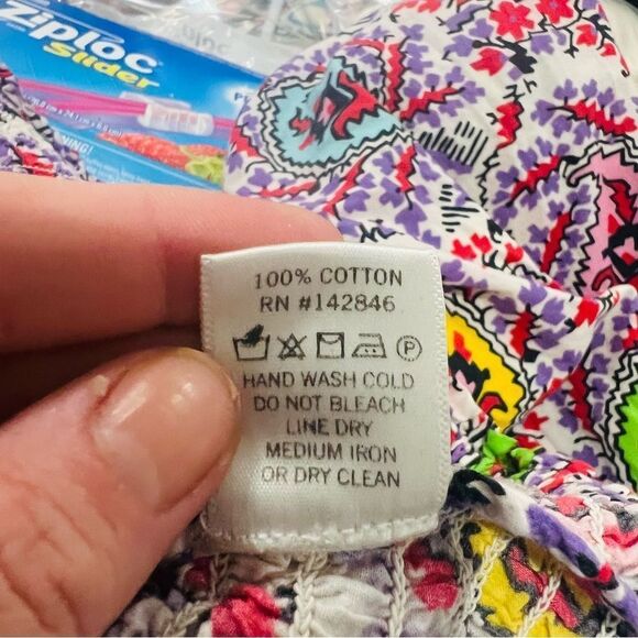 RHODE Purple long sleeve square neck smocked Alicia top size medium m - Picture 9 of 13